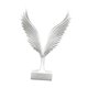 thumbnail image 2 of Estatua De águila, Escultura De Pájaro, Centros De Mesa, Escritorio, Oficina, Figura De Resina, Color Blanco, 2 of 5
