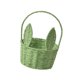 thumbnail image 3 of Cesta De Conejito De Pascua Cesta De Flores Tejida Portátil Para Vacaciones, Cocina, Camping, Verde, 3 of 5