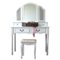 Itahome - Tocador Maquillaje Banca + Espejo Josefa