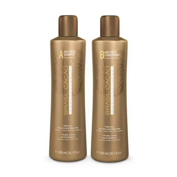 Kit Anti Frizz Shampoo Y Acondicionador 300Ml C/U Brasil Cacau