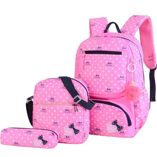 Dropshipping 3pcs/set School Bag Backpacks Schoolbag Fashion Kids Lovely Backpack for Children Girls Bag Student Mochila Sac