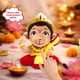 thumbnail image 3 of Peluche musical Baby Hanuman 18 cm, 3 of 7