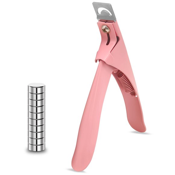 Cortaúñas magnético de acrílico Scartink 13 cm rosa