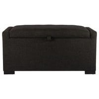 Máxima Design - Banqueta Con Baúl Leyzy Grafito Delta 40X55X105 Cm