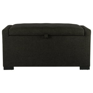 Máxima Design - Banqueta Con Baúl Leyzy Grafito Delta 40X55X105 Cm