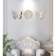 thumbnail image 2 of Set Decorativo Pared Mariposas Flor Arte Blanco Jhn, 2 of 3