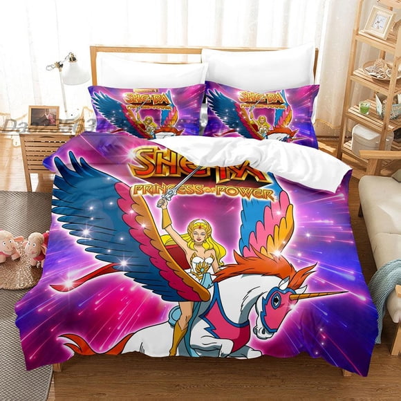 She Ra and The Princesses of Power Bedding Set Single Twin Full Queen King Size Bed Set Aldult Kid Bedroom Duvetcover Sets 3DBed Sheets