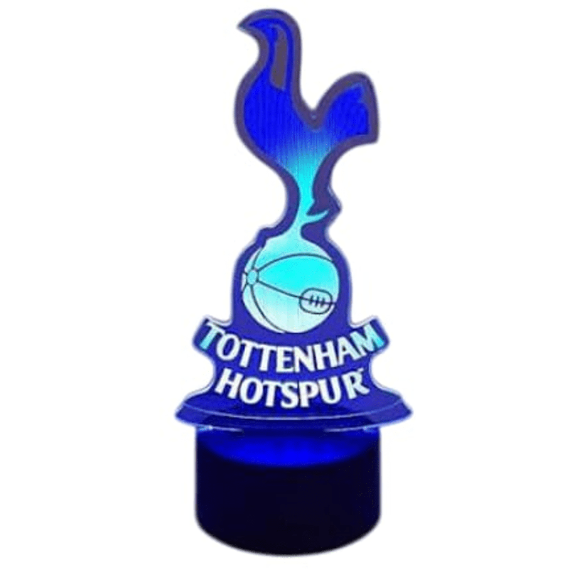Lampara Ilusion 3d Tottenham De 7 Colores, Base Touch