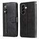 thumbnail image 4 of Funda tipo cartera para Samsung Galaxy A57 5G con bolsillo con cremallera y ranuras para tarjetas – Función de soporte Negro, 4 of 5
