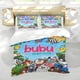thumbnail image 5 of Bubu y los Pequeños Búhos Conjunto de sábanas temático, trío de piezas, cómodo y amigable con la piel, diseño único, regalo de decoración para el hogar para familiares, amigos y fans, 90 cm * 190 cm, 5 of 6