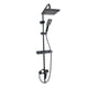 thumbnail image 2 of Ducha Columna Llave Monomando Moderna Cuadrada Acero Negro, 2 of 3