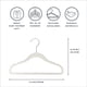 thumbnail image 4 of Baby Hangers 3 Sprouts, terciopelo, antideslizante, 30 unidades, color crema, 4 of 9