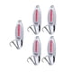 thumbnail image 4 of 5 Piezas Cucharas De Pesca Señuelos Metal Cebos Y Señuelos Bajos Verticales Plata De Agua Dulce 35g, 4 of 5