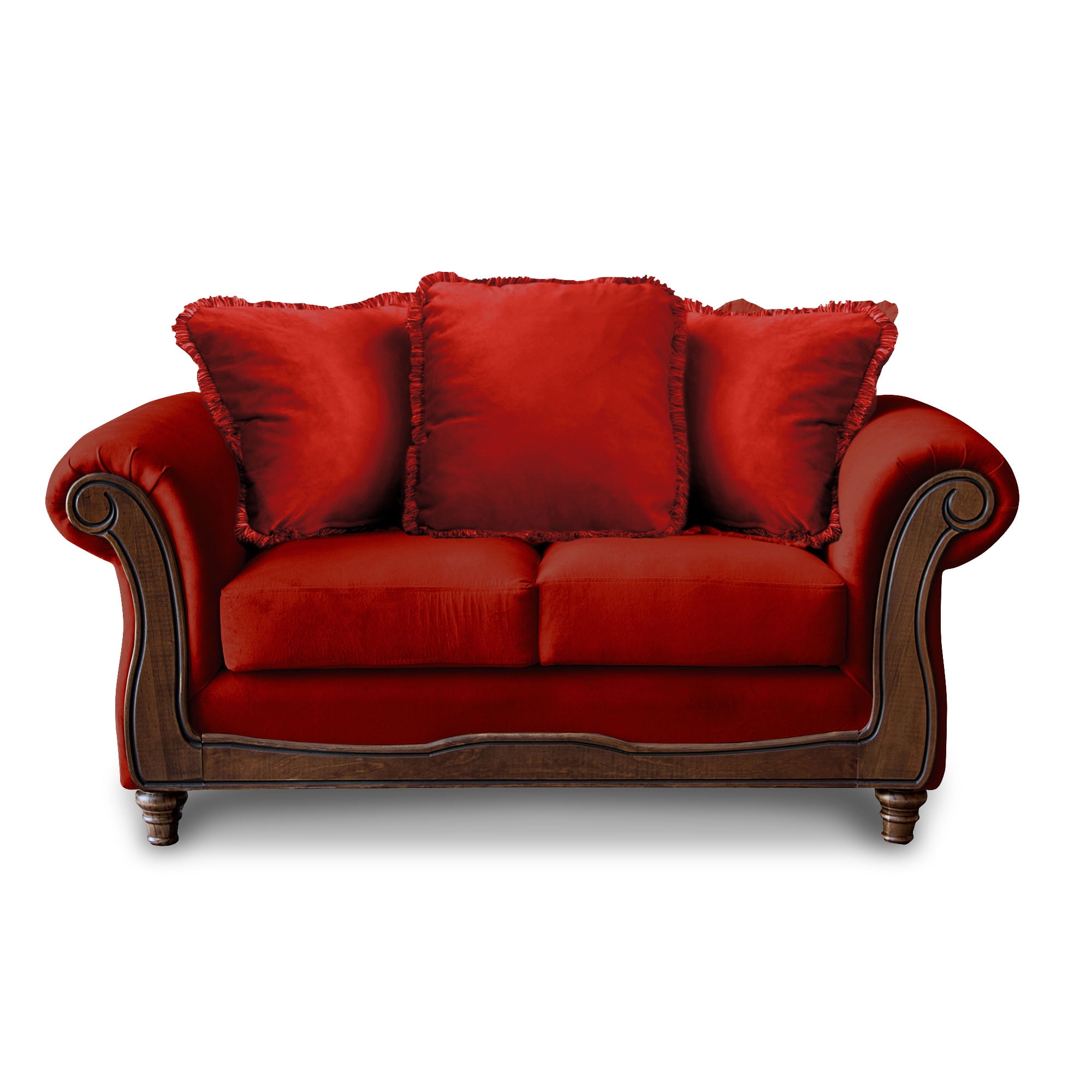 Latam Home - Sofa Rimini 2 C Tela Velvet Burdeo