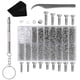 thumbnail image 1 of Kit de reparación de gafas, surtido universal de tornillos y tuercas para gafas con destornillador magnético, tornillos, pinzas y paño para gafas., 1 of 5