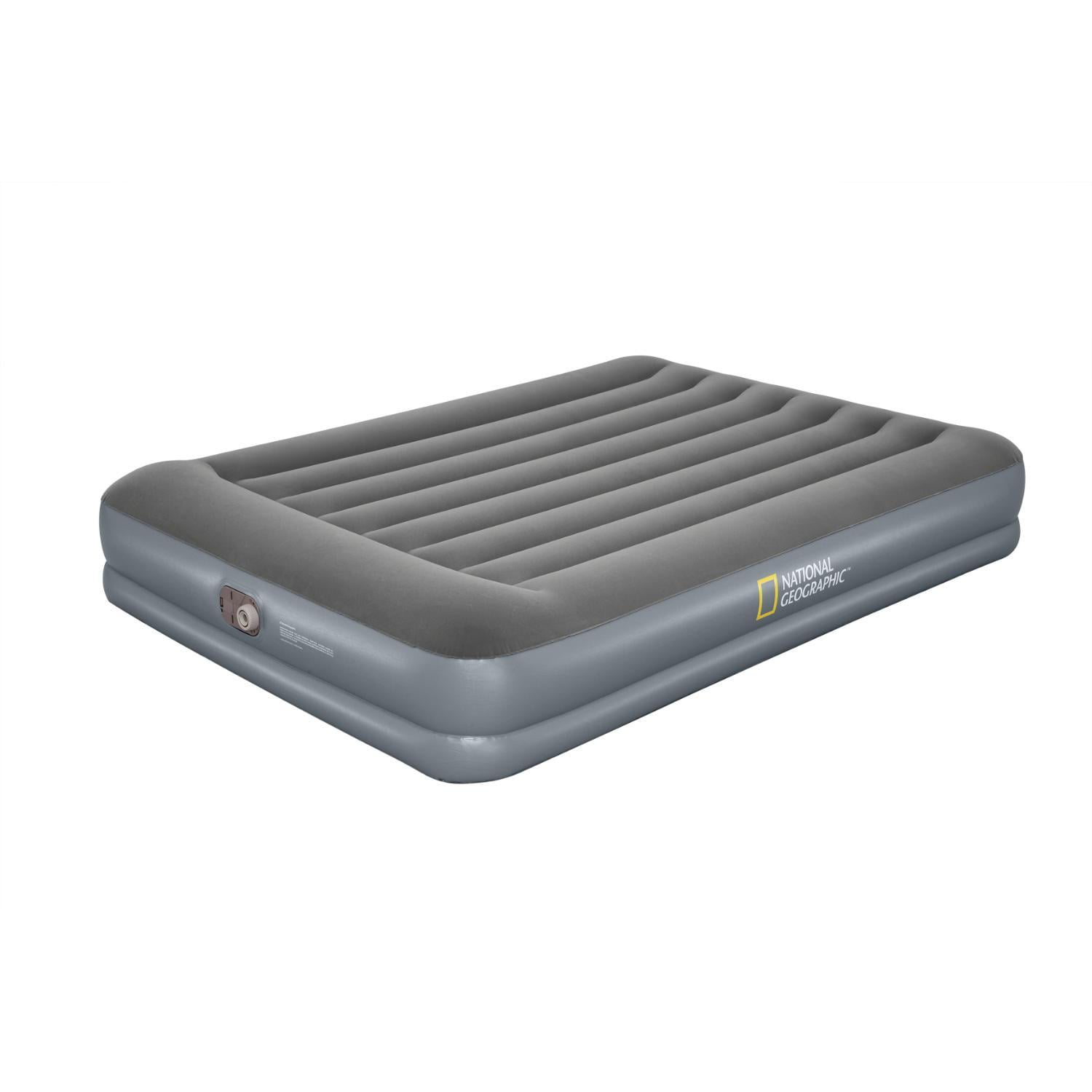 Colchón Inflable Eléctrico Queen + Bolsa Transporte National Geographic