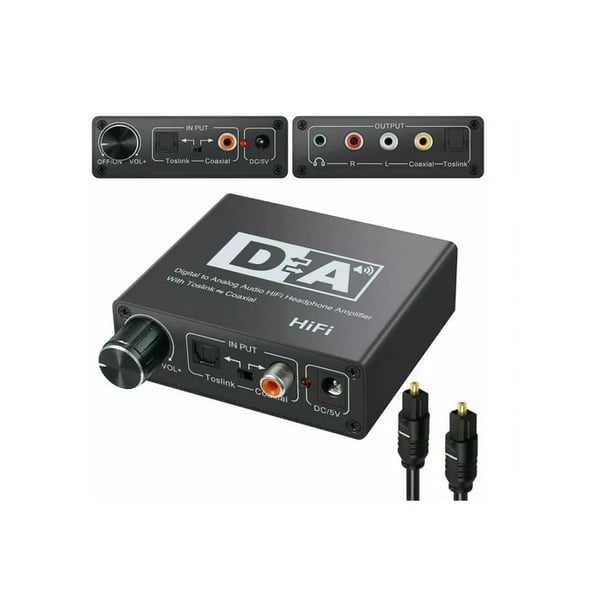 Conversor De Audio Digital Hifi Óptico A Rca Y 192khz Lider