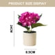 thumbnail image 2 of Bonsái de hortensia artificial, flor de seda, planta verde artificial para decoración de interiores, planta en maceta., 2 of 5