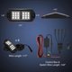 thumbnail image 2 of Kit de luces LED RGB para bajos Nilight, 4 piezas, control remoto Bluetooth, 2 of 9