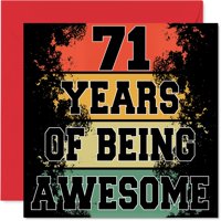 Tarjeta De Cumpleaños Stuff4 71St Birthday Being Awesome 71 Years