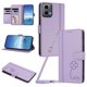 thumbnail image 1 of Funda Cartera Trébol para Motorola Moto G34 5G con Ranuras Tarjetas y Carga Inalámbrica Morado claro, 1 of 6
