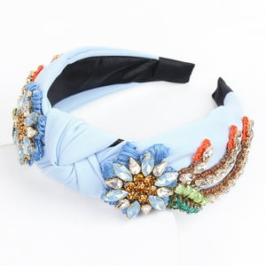 Veatool - Tocado De Diamante De Agua De Cristal Para Mujeres, Cinturón De Pelo Bordado, Exquisito Cinturón De Pelo Para Mujeres, Accesorios Para El Cabello, Disponible En Varios Colores