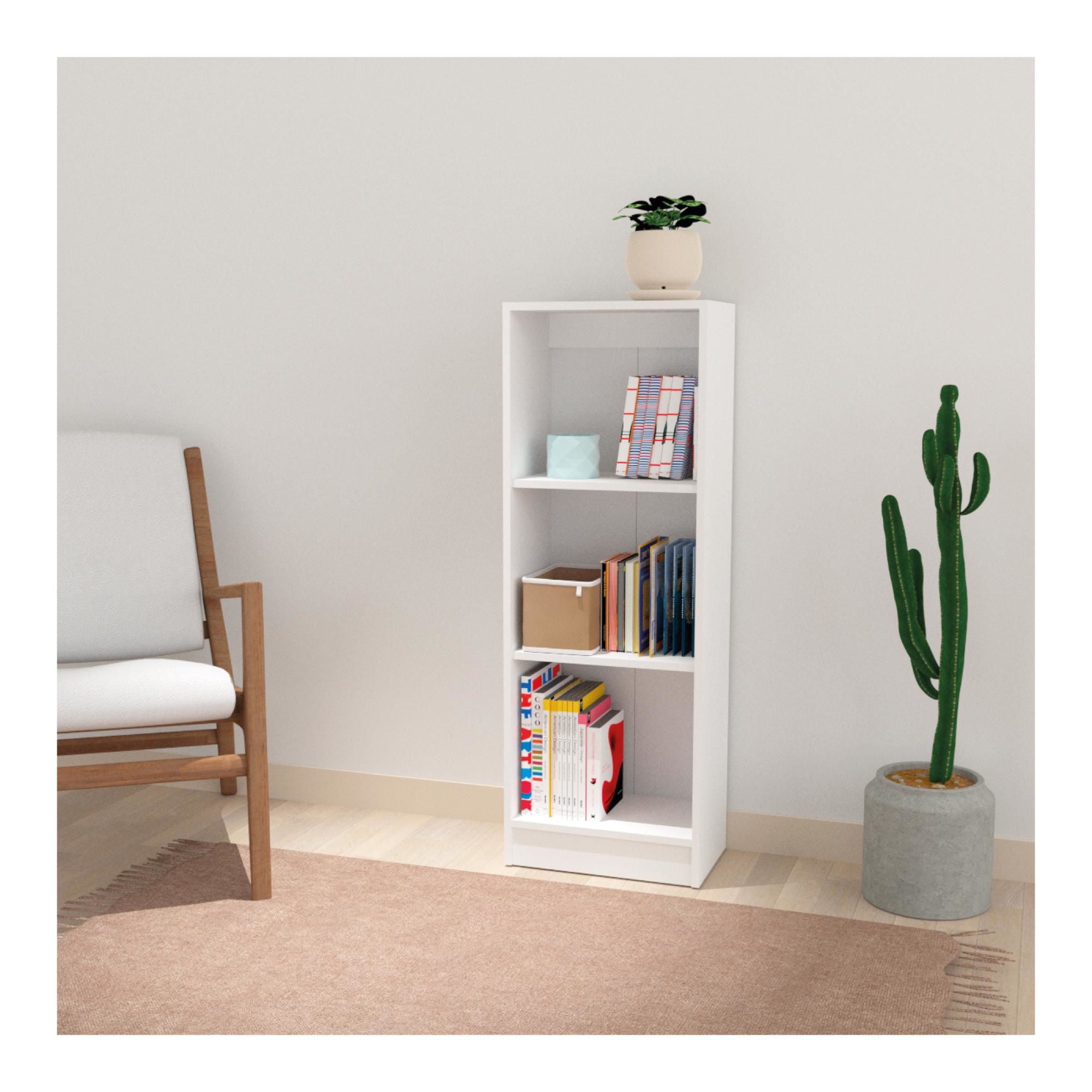 Stanford - Librero 2 Repisas 112X40 Cm Blanco