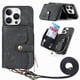 thumbnail image 1 of Funda Tipo Cartera con Correa Cruzada para iPhone 16 Pro Protección Contra Golpes Negro, 1 of 6