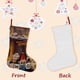 thumbnail image 3 of Película Sin Título de Wallace y Gromit Tema: Calcetines de Navidad, fino lino blanco para colgar en escaleras y chimenea, decoración navideña para el hogar, regalo de Navidad. 45cm × 32cm, 3 of 5