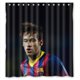 thumbnail image 1 of Cortina de ducha de Neymar, superestrella del fútbol, juego de cortina de baño con ganchos, tamaño 60 x 72 pulgadas, 1 of 3