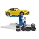thumbnail image 3 of Centro de servicio de automóviles Playset Bruder bworld con Bruder Roadster, 3 of 5