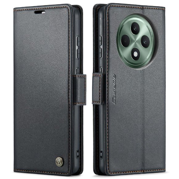 CaseMe tipo cartera OPPO Reno 12F con cierre magnético, RFID, tarjetero, soporte, carga inalámbrica