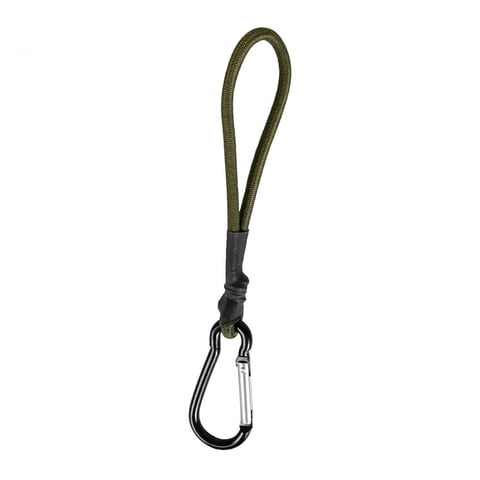 Magideal - Cuerda Elástica Con Gancho De Mosquetón, Bridas Para Tienda De Campaña, Mosquetón De Aleación Duradera, Cuerda Elástica Corta Resistente Al Aire Libre Verde