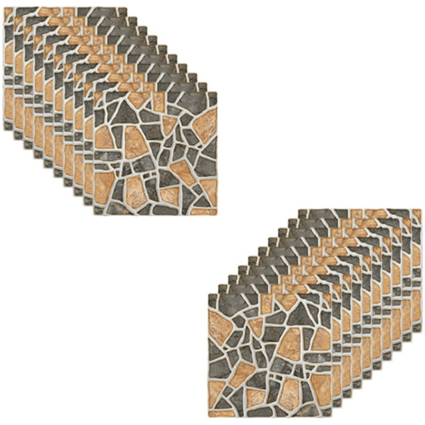 Azulejos autoadhesivos de PVC para pared, 20 láminas impermeables para salpicadero de cocina, adhesivos para azulejos de suelo, adhesivos para azulejos de pared, adhesivos para azulejos DIY