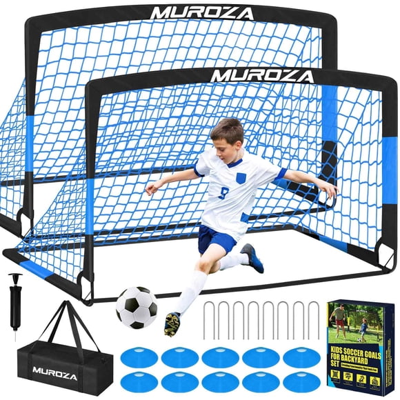 Juego De Portería De Fútbol Para Niños Con Balón De Fútbol Y Equipo De Entrenamiento