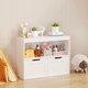 thumbnail image 3 of Book Organizer, toy Storage Cabinet Organizer, White, 3 of 3