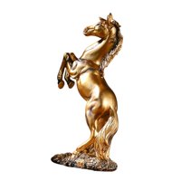 Bothyi - Estatua De Caballo, Decoración De Animales, Estatua Coleccionable Para Estudio, Sala De Estar, Escritorio, Dorado