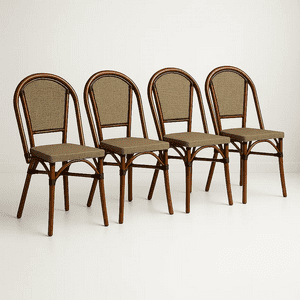 Klik Muebles - Pack De 4 Sillas Bistro Parisina Textileno - Beige