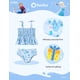 thumbnail image 4 of Traje de baño Disney Elsa para niña pequeña, tankini con volantes, azul 4T-13T, 4 of 7