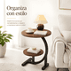 thumbnail image 2 of Mesa Lateral Circular De 2 Niveles Diseño Minimalista - #1, 2 of 3