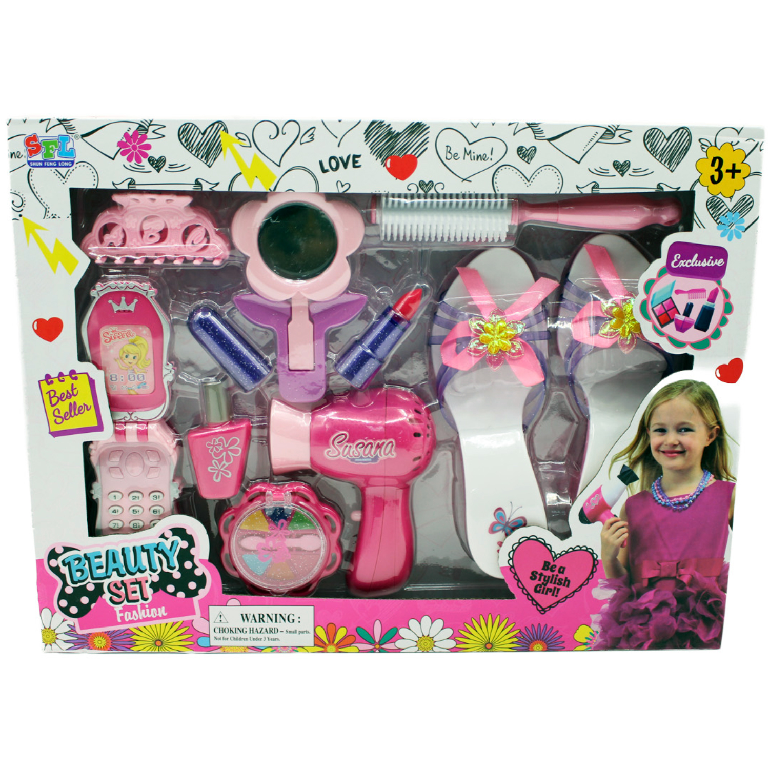 Beauty Set - Set Fashion Juguete 11 Accesorios De Belleza - Ps