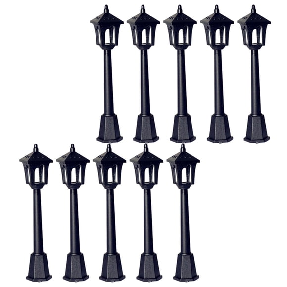 10 Uds Mini Poste De Calle Luces Accesorios De Decoración De Casa De Muñecas Para Manualidades