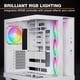 thumbnail image 5 of PC Case, ¡cállate! Base de luz 500 LX blanca con 4 alas de luz LX, 5 of 8