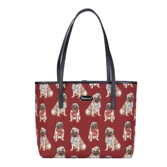 Tapiz con diseño de bandolera para mujer, diseño de carlino