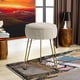 thumbnail image 5 of Puf redondo IBUYKE 30x46 cm Terciopelo Blanco LG-30M, 5 of 9