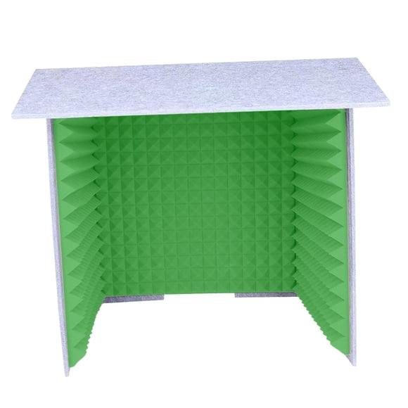 Cabina Insonorizada Estudio Grabación De Sonido Paneles De Espuma Cubierta Insonorizada De Escritorio Gris Verde