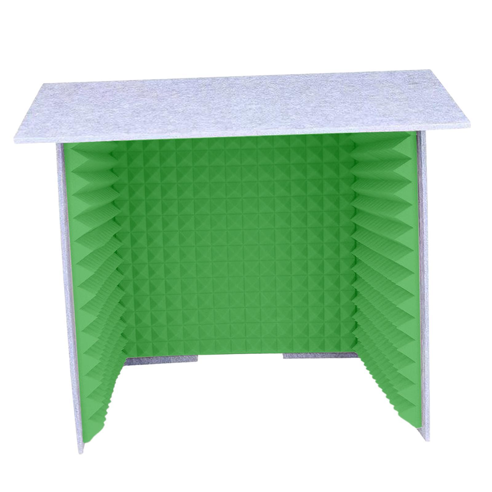 Bothyi - Cabina Insonorizada Estudio Grabación De Sonido Paneles De Espuma Cubierta Insonorizada De Escritorio Gris Verde