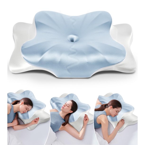 Almohada cervical DONAMA de espuma viscoelástica con efecto refrescante y diseño ergonómico