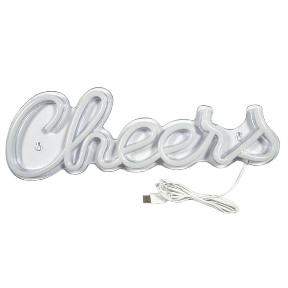 Cheers LED Sign Lighting Bar Club Restaurant Game Room Lamp Fixture Luces de Melocotón Decorativo para dormitorio Boda al aire libre Home Cafe
