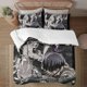 thumbnail image 1 of Kaiju No.8 Face on print Soft Bed Set Lightweight 3 Pieces Bedding Sets for All Season Comforter Set Easy Care, 1 of 5